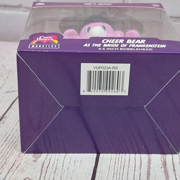 Care Bears Cheer Bear as Bride Of Frankenstein 4.5in Bobblehead NIB - Picture 7 of 7